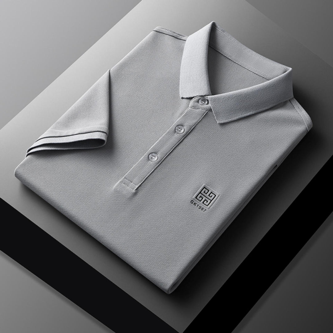 Herren klassisches Poloshirt mit feiner Piqué-Struktur und eleganten Details Aliams