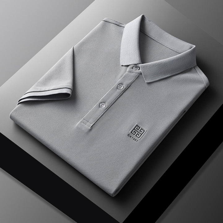 Herren klassisches Poloshirt mit feiner Piqué-Struktur und eleganten Details Aliams