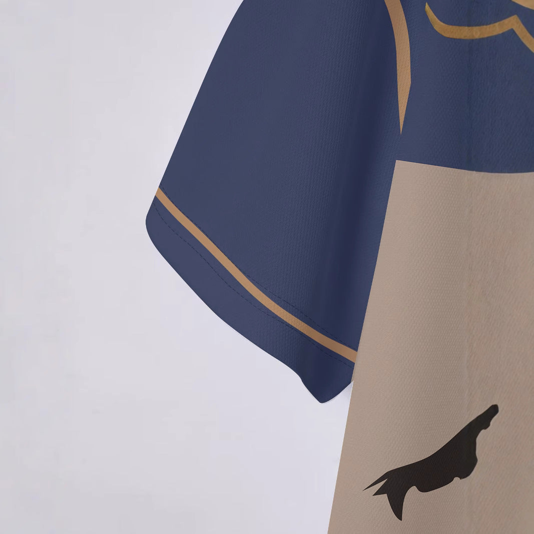 Herren Poloshirt mit modischem Motiv Aliams