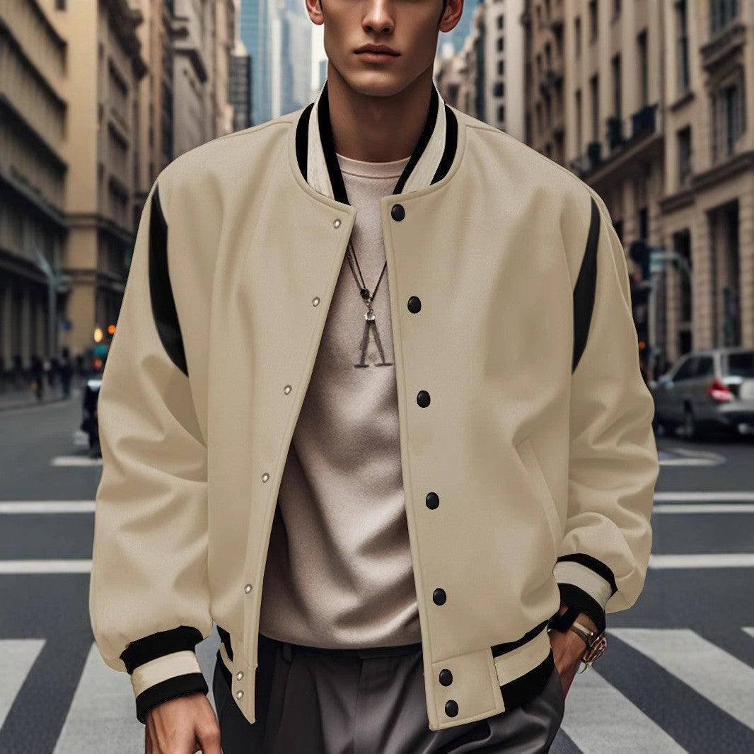 Herren Bomberjacke mit kontrastierenden Ärmeln Aliams