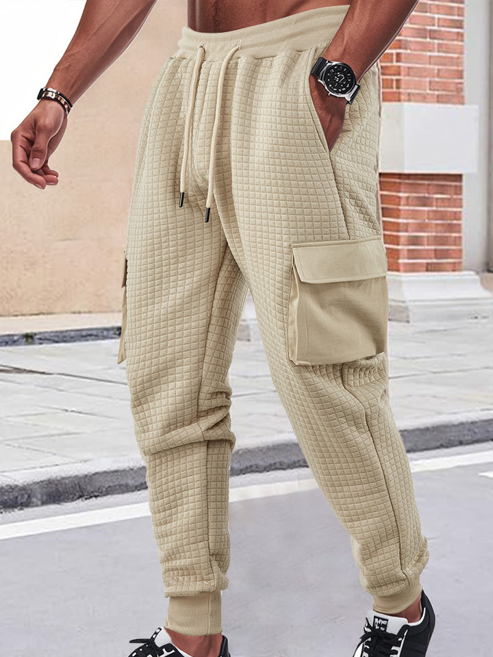 Herren Cargo-Jogginghose mit atmungsaktivem Material und praktischen Seitentaschen Aliams