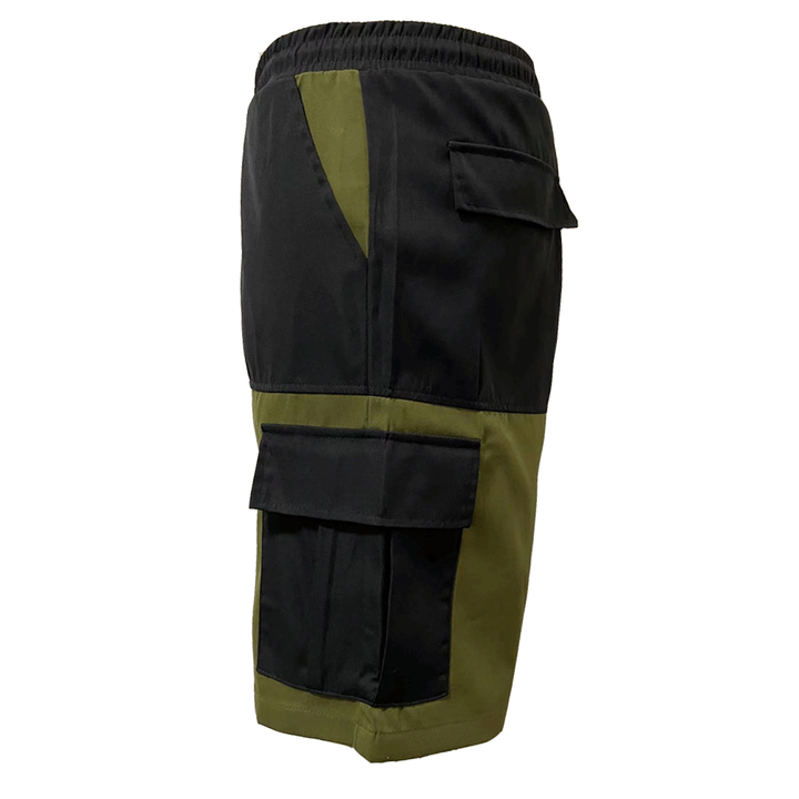 Herren Cargo-Shorts mit zahlreichen Taschen und elastischem Bund Aliams