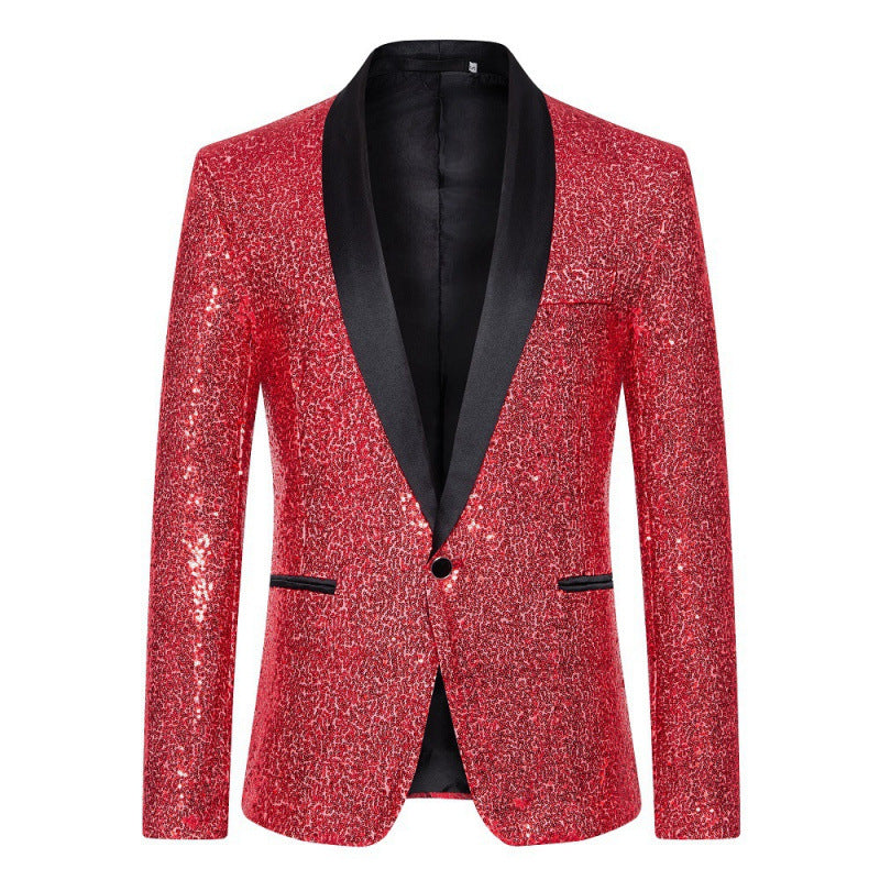 Herren Glitzernder Pailletten Blazer Aliams