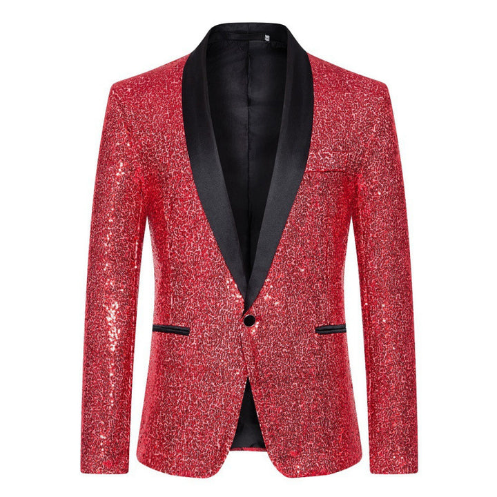 Herren Glitzernder Pailletten Blazer Aliams
