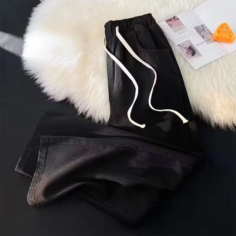 Herren Sportliche Freizeithose mit Kordelzug und tiefen Taschen Aliams