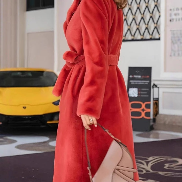 Damen elegante Fleecejacke mit modernem Schnitt und großzügigen Taschen Aliams