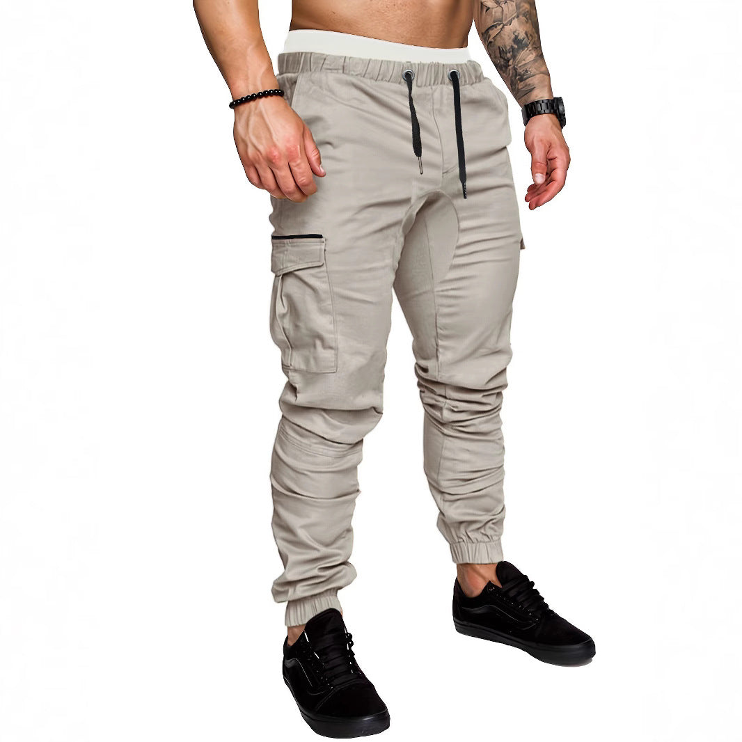Herren Cargo-Hose mit elastischem Bund und praktischen Taschen Aliams