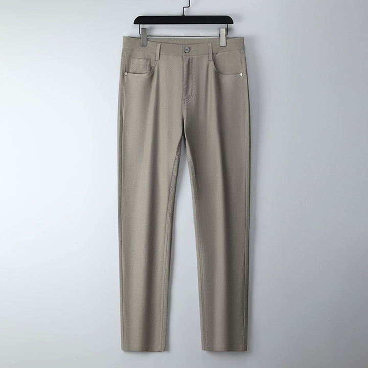 Herren elegante Slim-Fit Jeanshose mit hohem Tragekomfort und flexibler Bundverstellung Aliams