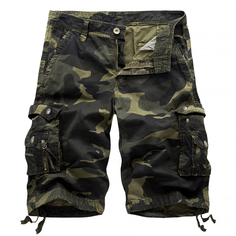 Herren Cargoshorts mit multifunktionalen Taschen und camouflagemuster Aliams