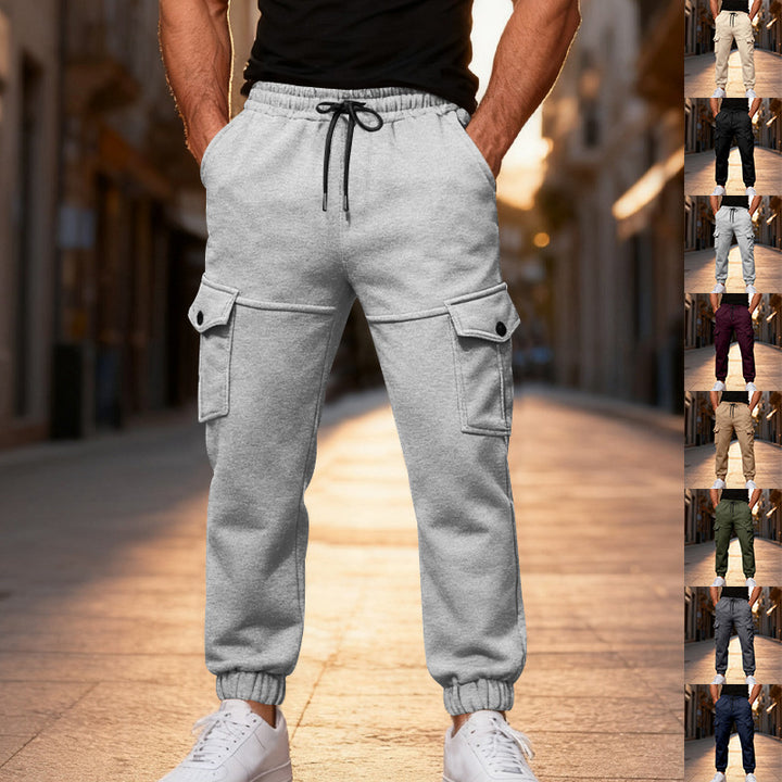 Herren Cargo-Jogginghose mit elastischem Bund und praktischen Seitentaschen Aliams