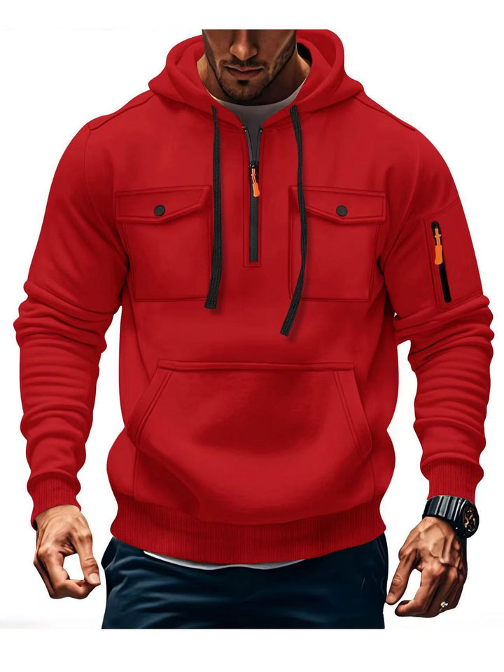 Herren Funktions Hoodie mit praktischen Taschen Aliams