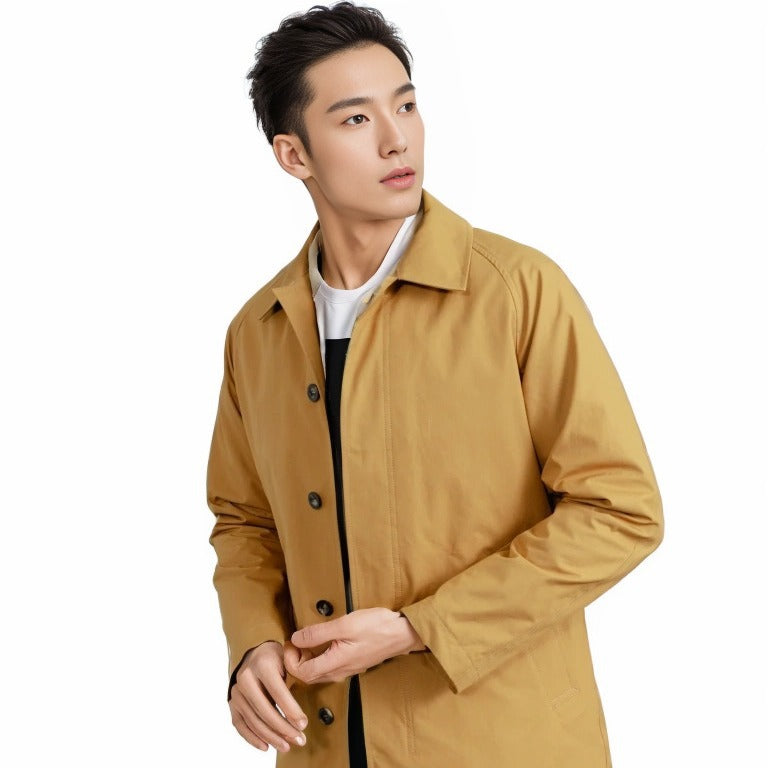 Herren wetterfeste Übergangsjacke mit praktischen Taschen Aliams
