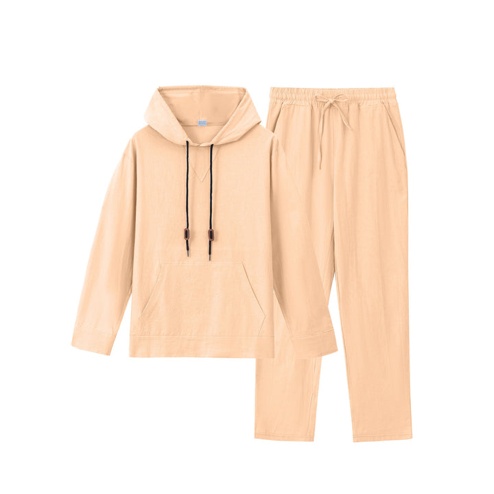 Herren Freizeit Hoodie und Jogginghose Set Aliams