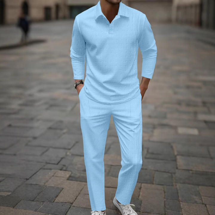 Herren eleganter und bequemer Freizeitanzug mit strukturiertem Design Aliams