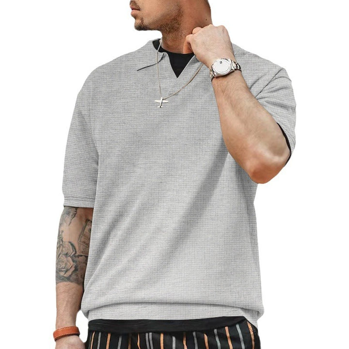 Herren stilvolles Freizeit-Polohemd mit strukturiertem Design Aliams