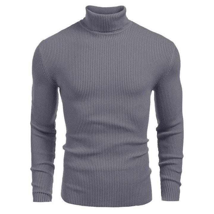 Herren Rollkragenpullover aus feinem Rippstrick Aliams