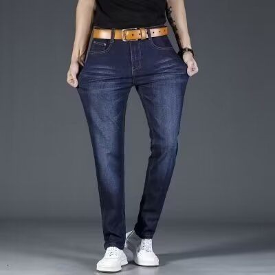 Herren Slim Fit Jeans mit elastischem Bund und modernen Akzenten Aliams