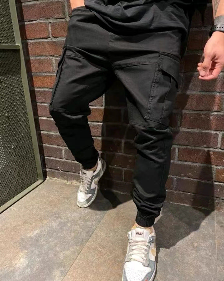 Herren Cargo-Hose mit elastischen Bündchen und praktischen Taschen Aliams