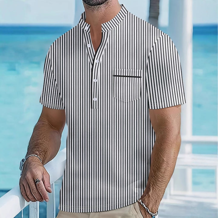 Herren Kurzarm Hemd Aliams