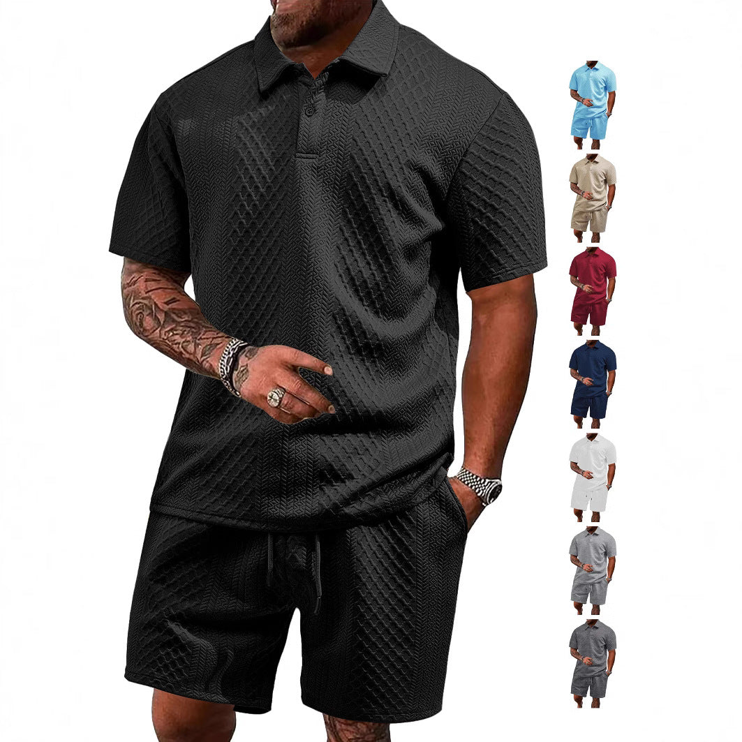 Herren Sportliches Poloshirt mit Shorts Aliams