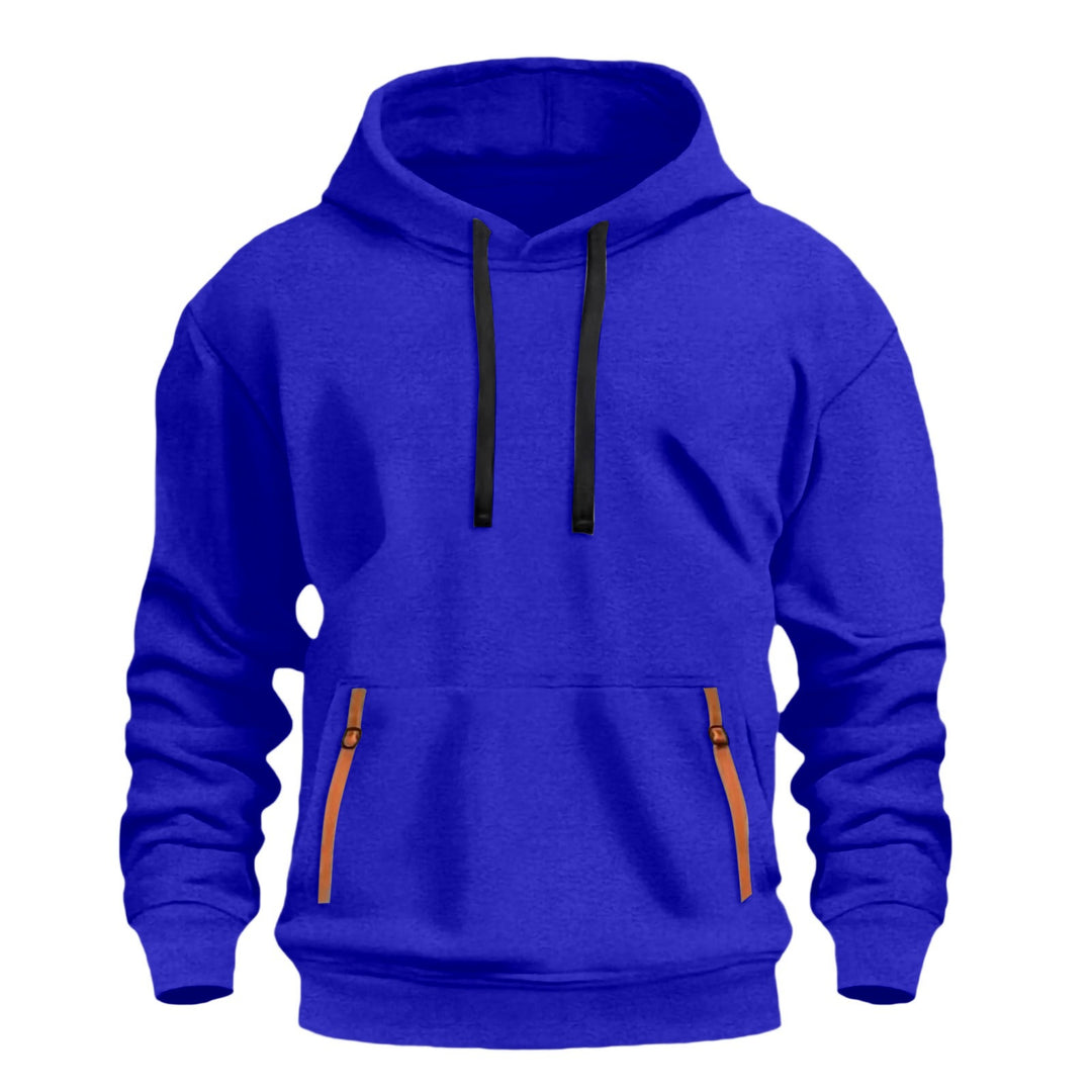 Herren Kapuzenpullover mit modischen Reißverschluss-Taschen Aliams