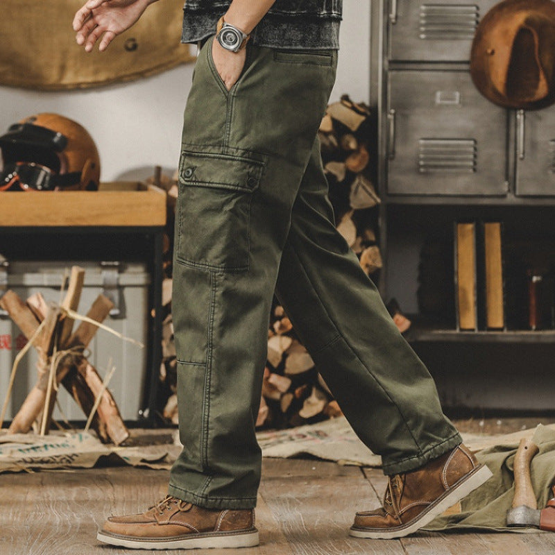 Herren Cargo-Hosen mit multifunktionalen Taschen und robustem Material Aliams