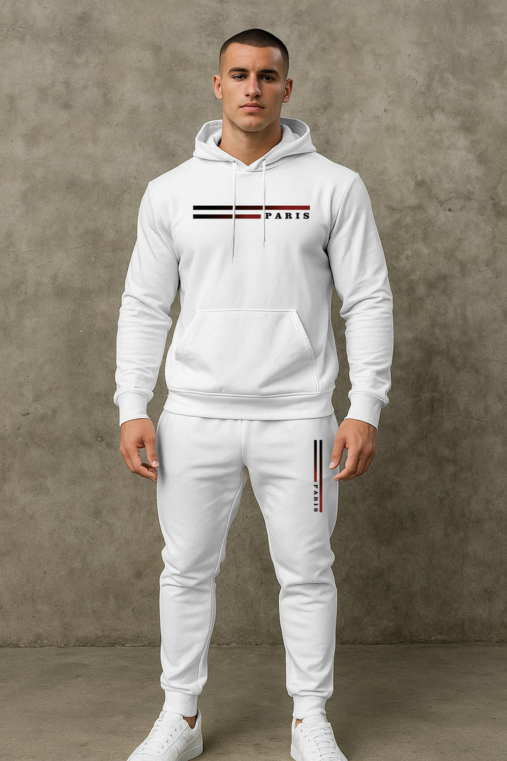 Herren Sportlicher Hoodie-Jogginganzug mit funktionalem Schnitt und praktischen Taschen Aliams