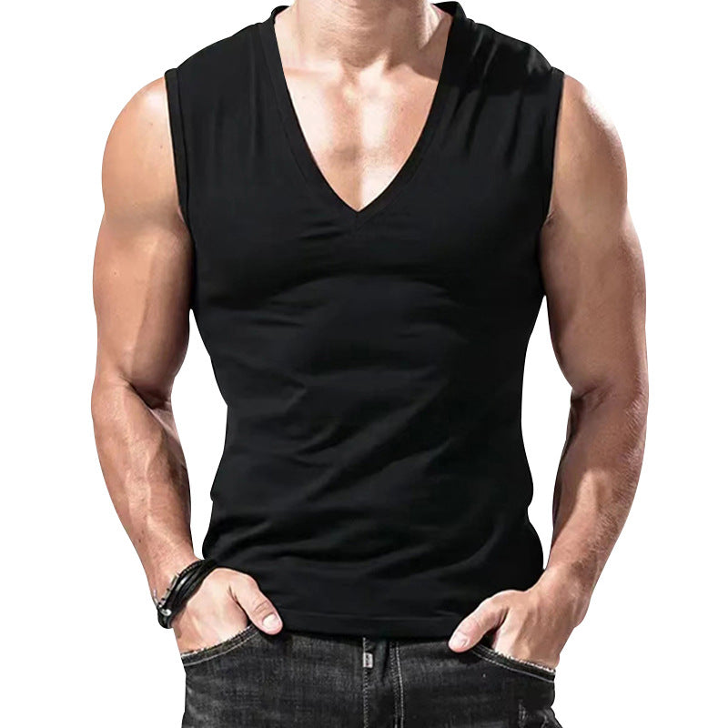 Herren ärmelloses V-Neck Oberteil Aliams