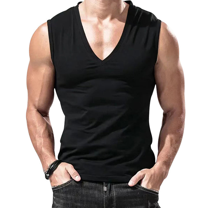Herren ärmelloses V-Neck Oberteil Aliams
