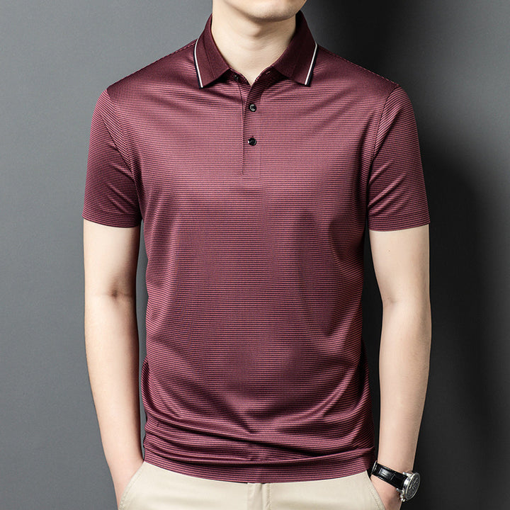 Herren Poloshirt mit strukturiertem Design und atmungsaktiven Eigenschaften Aliams