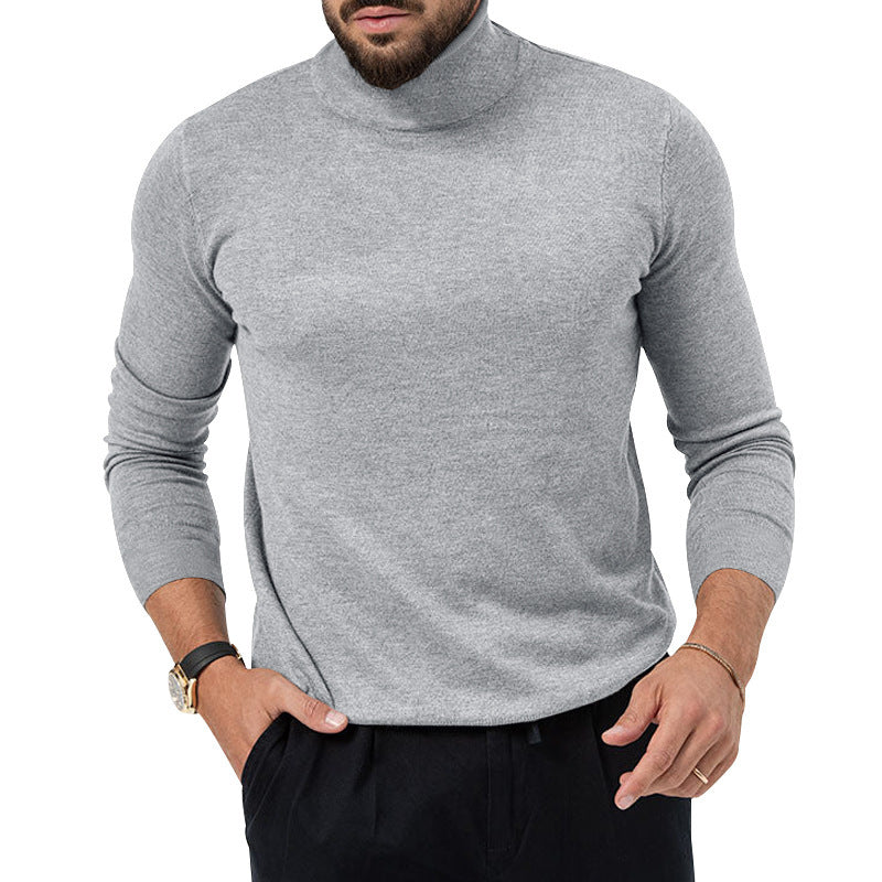 Herren eleganter Rollkragenpullover aus hochwertiger Merinowolle Aliams