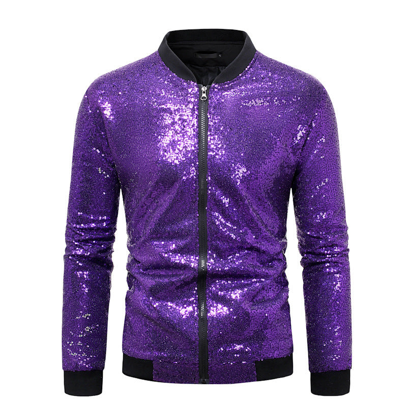 Herren Sportlicher Funktionsblazer mit Pailletten Aliams