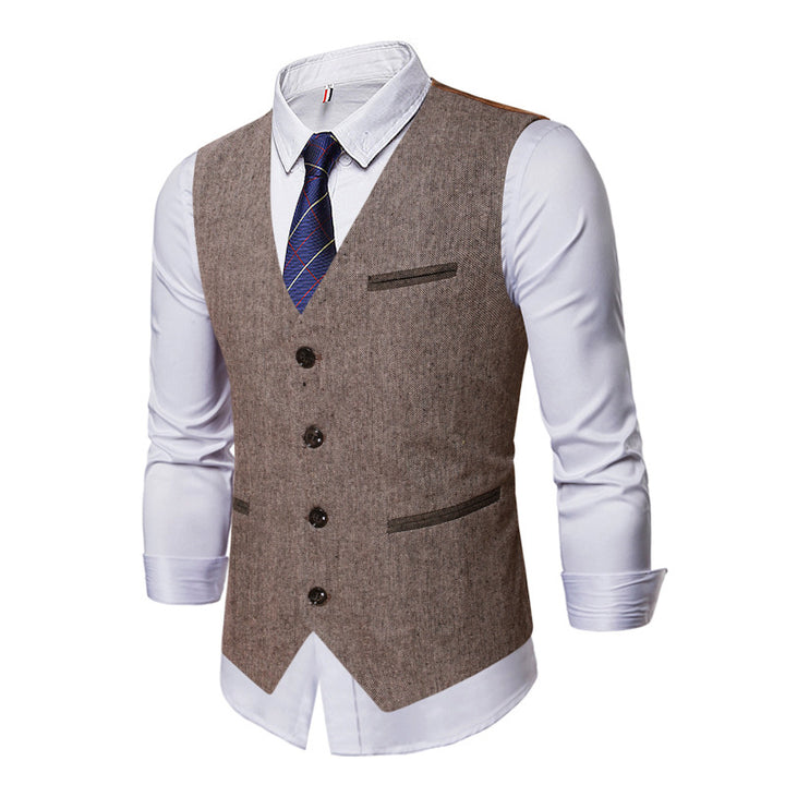Herren elegante Weste mit modernem Schnitt und hochwertigen Details Aliams
