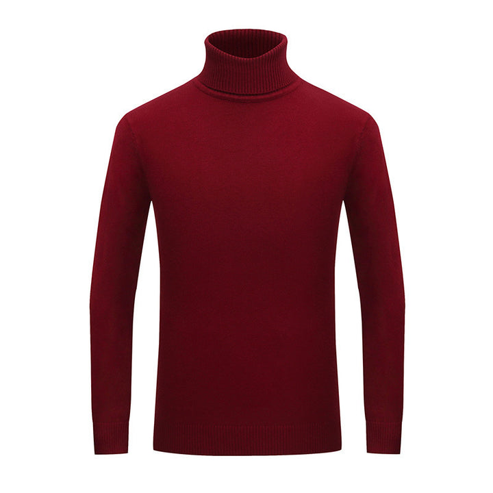 Herren Eleganter Rollkragenpullover aus feiner Wolle Aliams