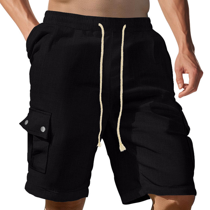 Herren Cargo-Shorts mit elastischem Bund und praktischen Seitentaschen Aliams