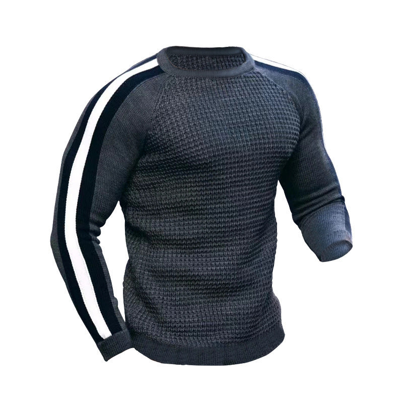 Herren Strickpullover mit sportlichen Streifen Aliams