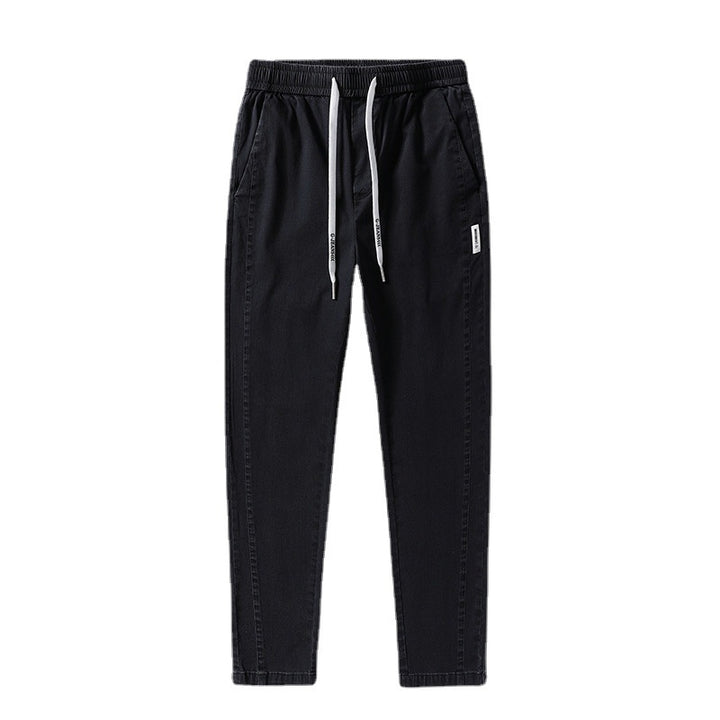 Herren bequeme Chinohose mit verstellbarem Bund und seitlichen Taschen Aliams