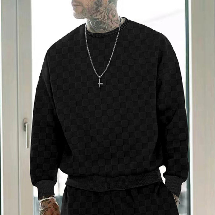 Herren Freizeit-Sweatshirt mit strukturierter Oberfläche Aliams