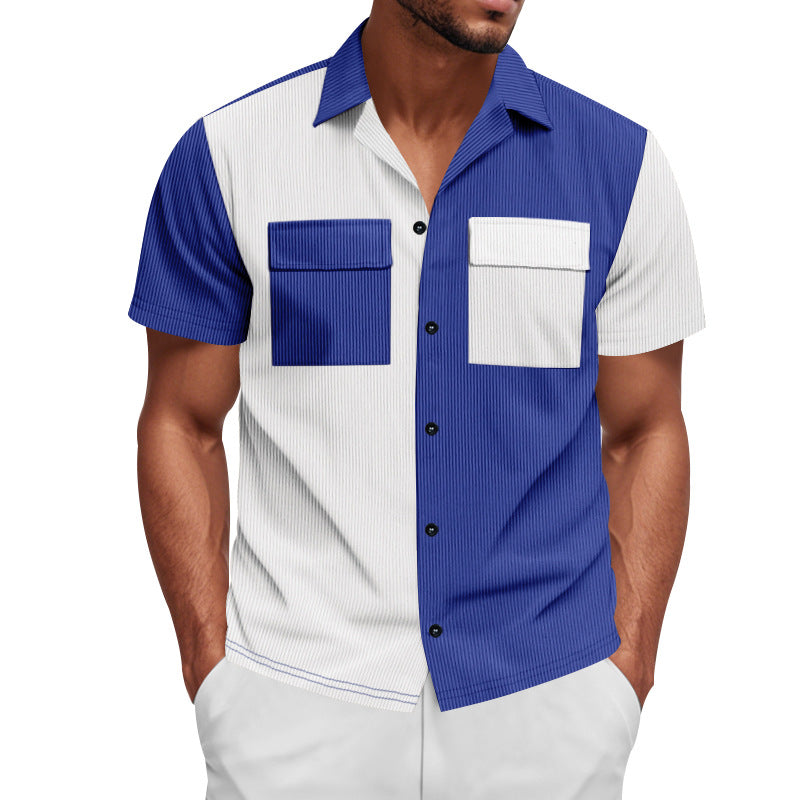 Herren Kurzarm Hemd Aliams