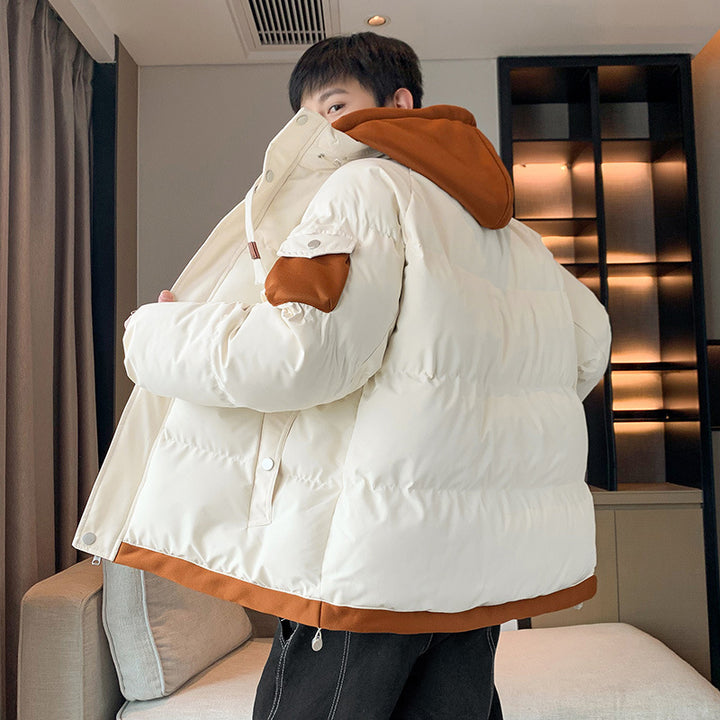 Herren gesteppte Kapuzenjacke mit vielseitiger Winterisolierung Aliams