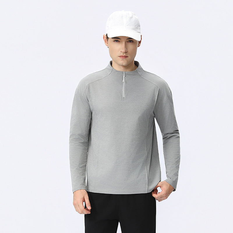 Herren Funktionsshirt mit Reißverschluss und atmungsaktiver Stofftechnologie Aliams