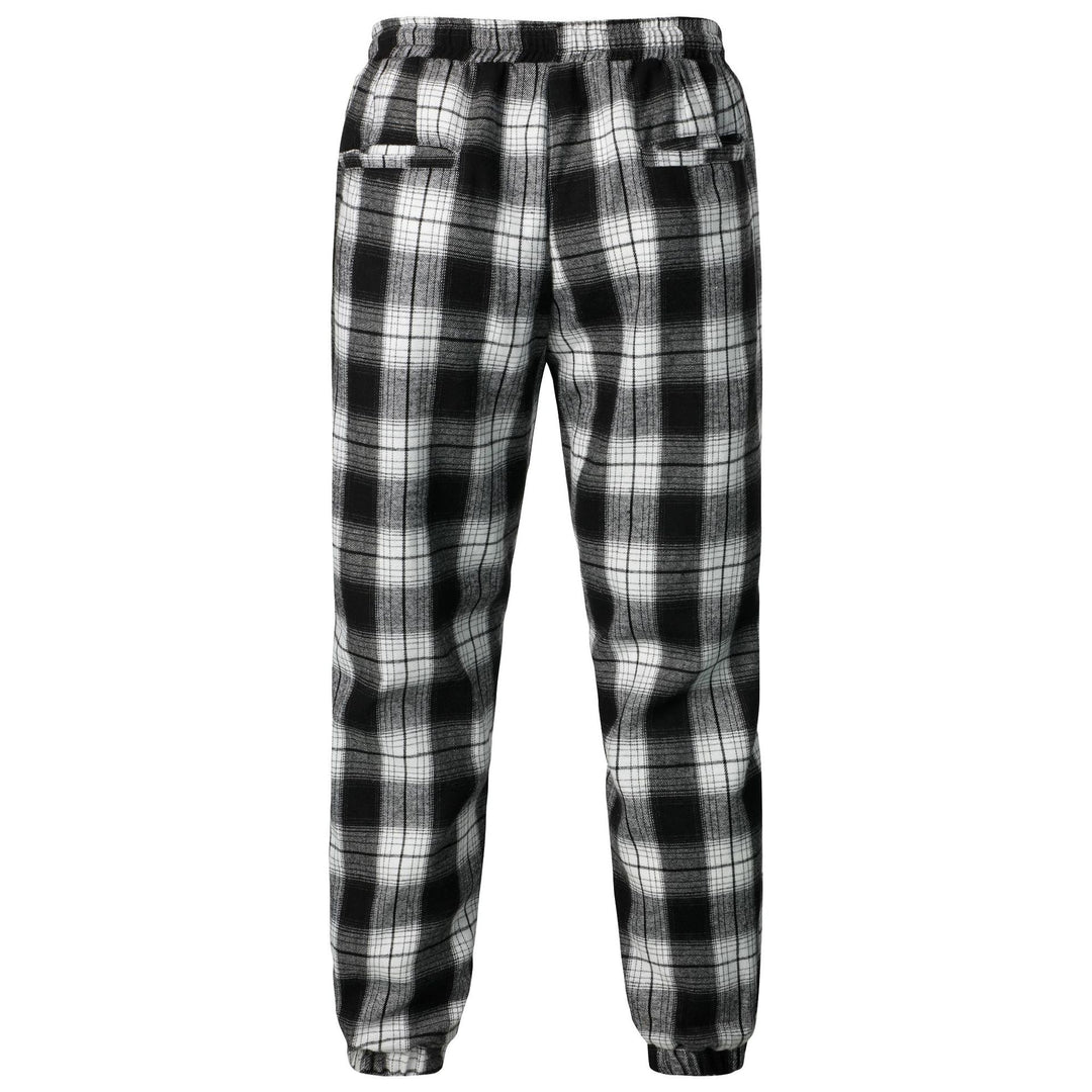 Herren Gemusterte Freizeithose mit Gummizug und Seitentaschen Aliams