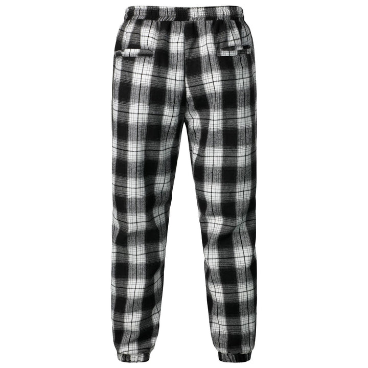 Herren Gemusterte Freizeithose mit Gummizug und Seitentaschen Aliams