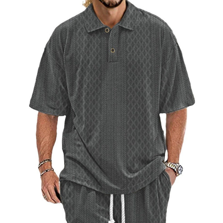 Herren Polohemd mit strukturiertem Design und bequemer Passform Aliams