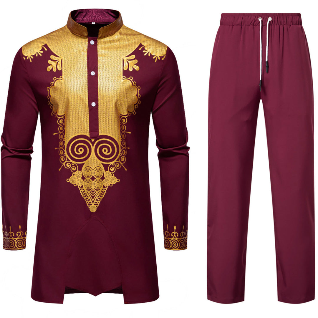 Herren elegantes Kombi-Outfit mit dekorativen Verzierungen Aliams