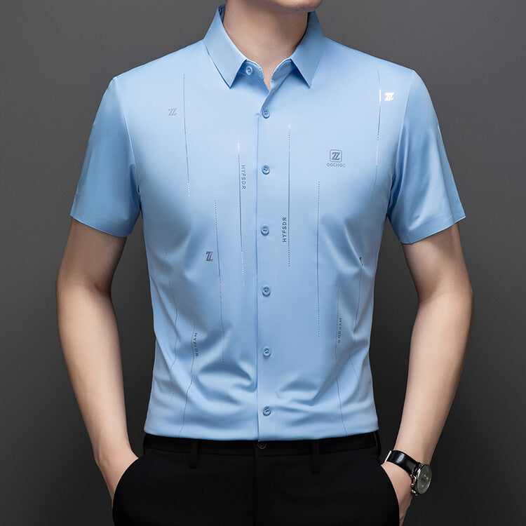 Herren sportliches Kurzarmhemd mit innovativer Feuchtigkeitsregulierung Aliams