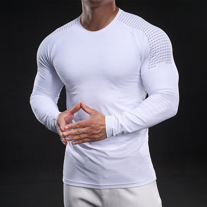 Herren funktionales Langarmshirt mit innovativer Mesh-Struktur Aliams