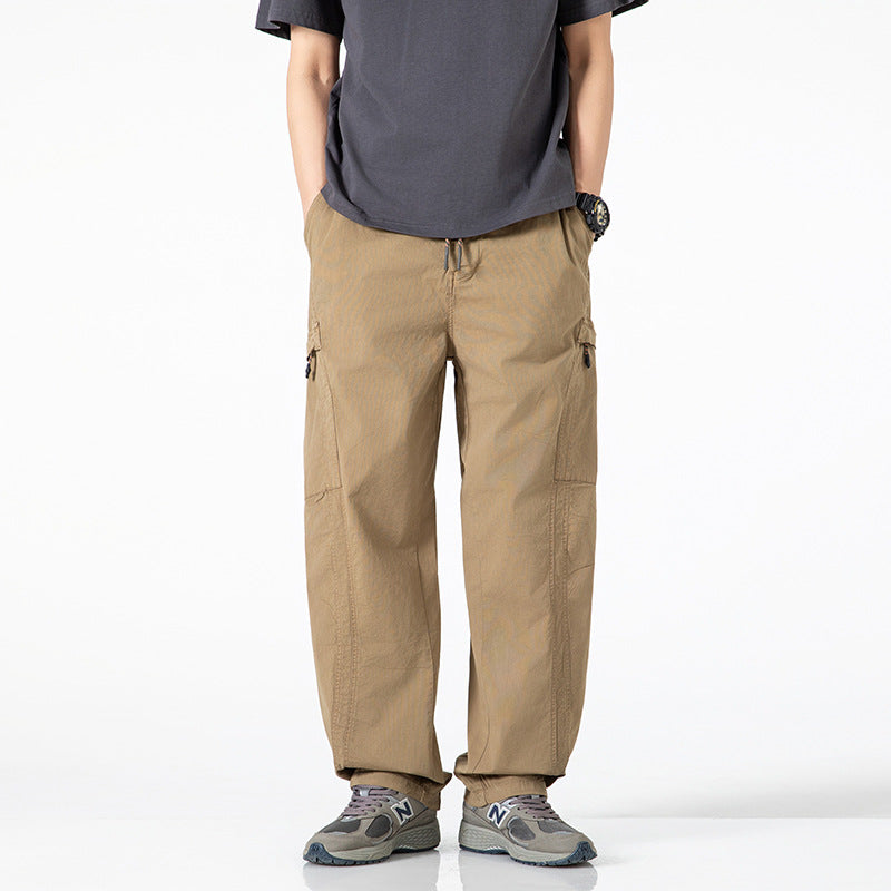 Herren bequeme Cargo-Hose mit praktischen Seiten- und Gesäßtaschen Aliams