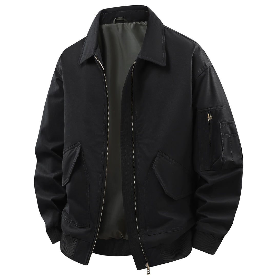 Herren Utility-Jacke mit praktischen Taschen und strapazierfähigem Material Aliams