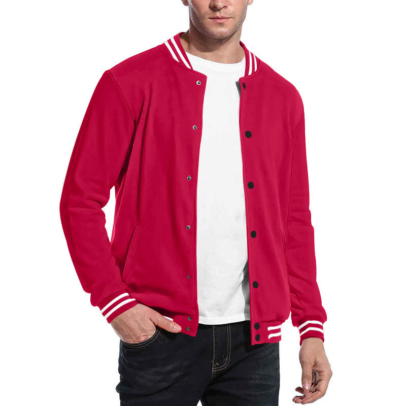 Herren sportliche Sweatjacke mit eleganten Kontrasten und praktischen Taschen Aliams